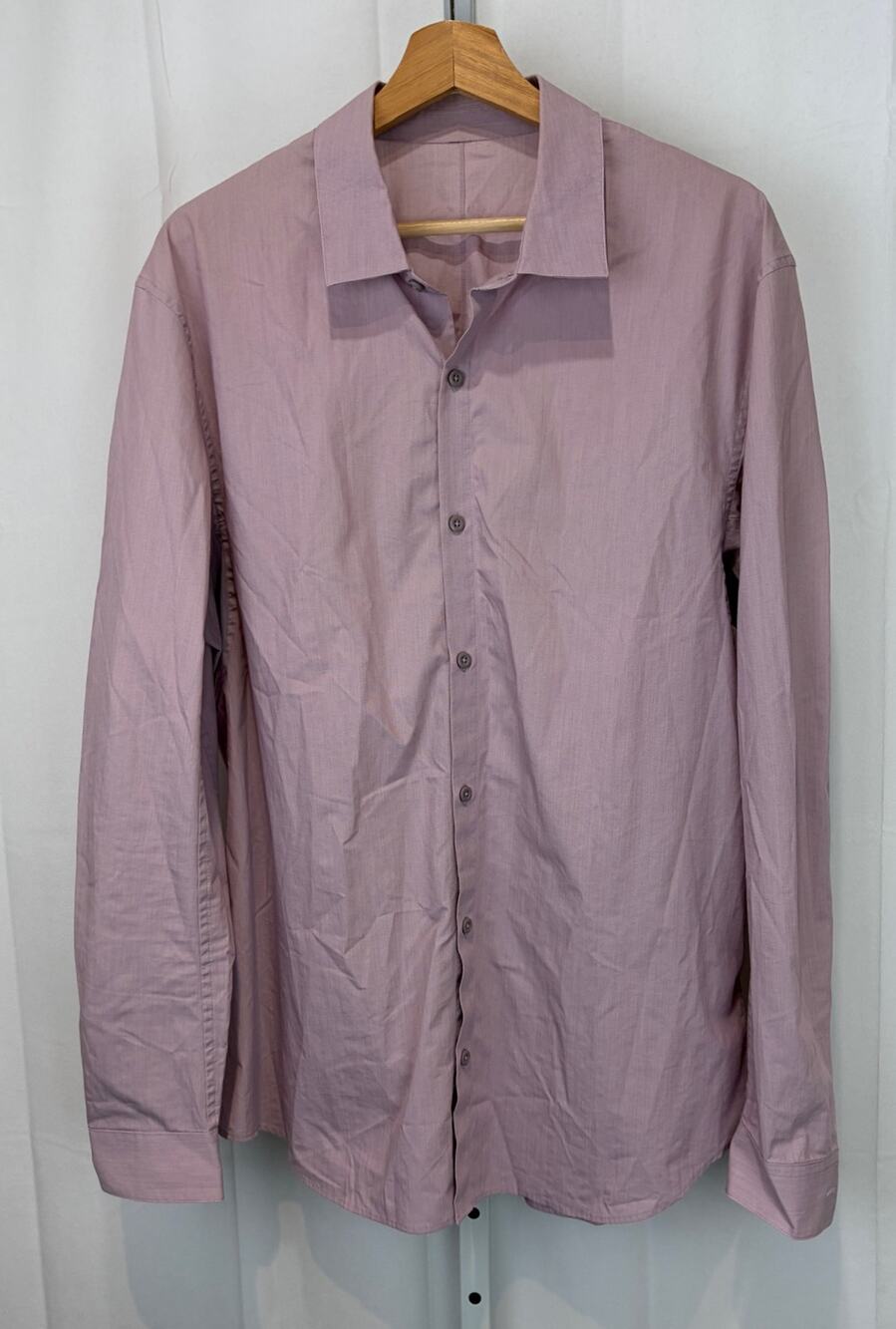LULULEMON Down to the Wire Long Sleeve Shirt Button Front Purple Estimated XL